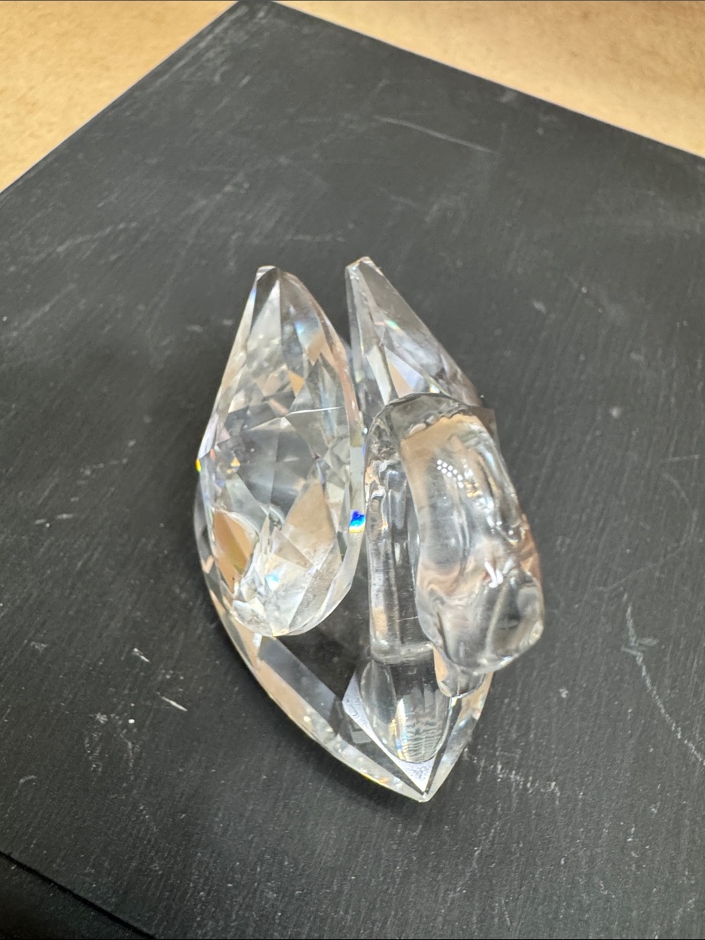 Swarovski Crystal Swan Figurines Clear Glass Set of Three - Picture 10 of 16